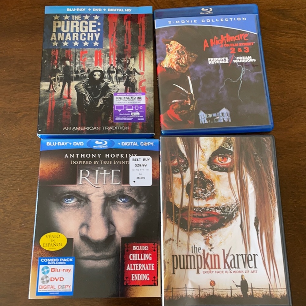 Scary movie Blu ray/DVD lot EUC